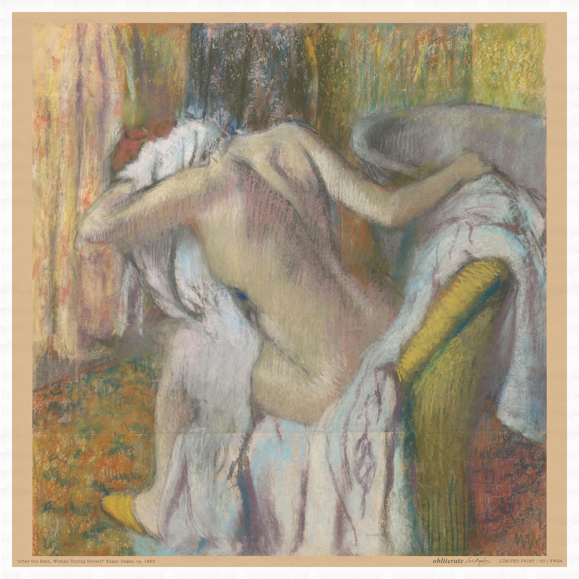 After the Bath, Woman Drying Herself