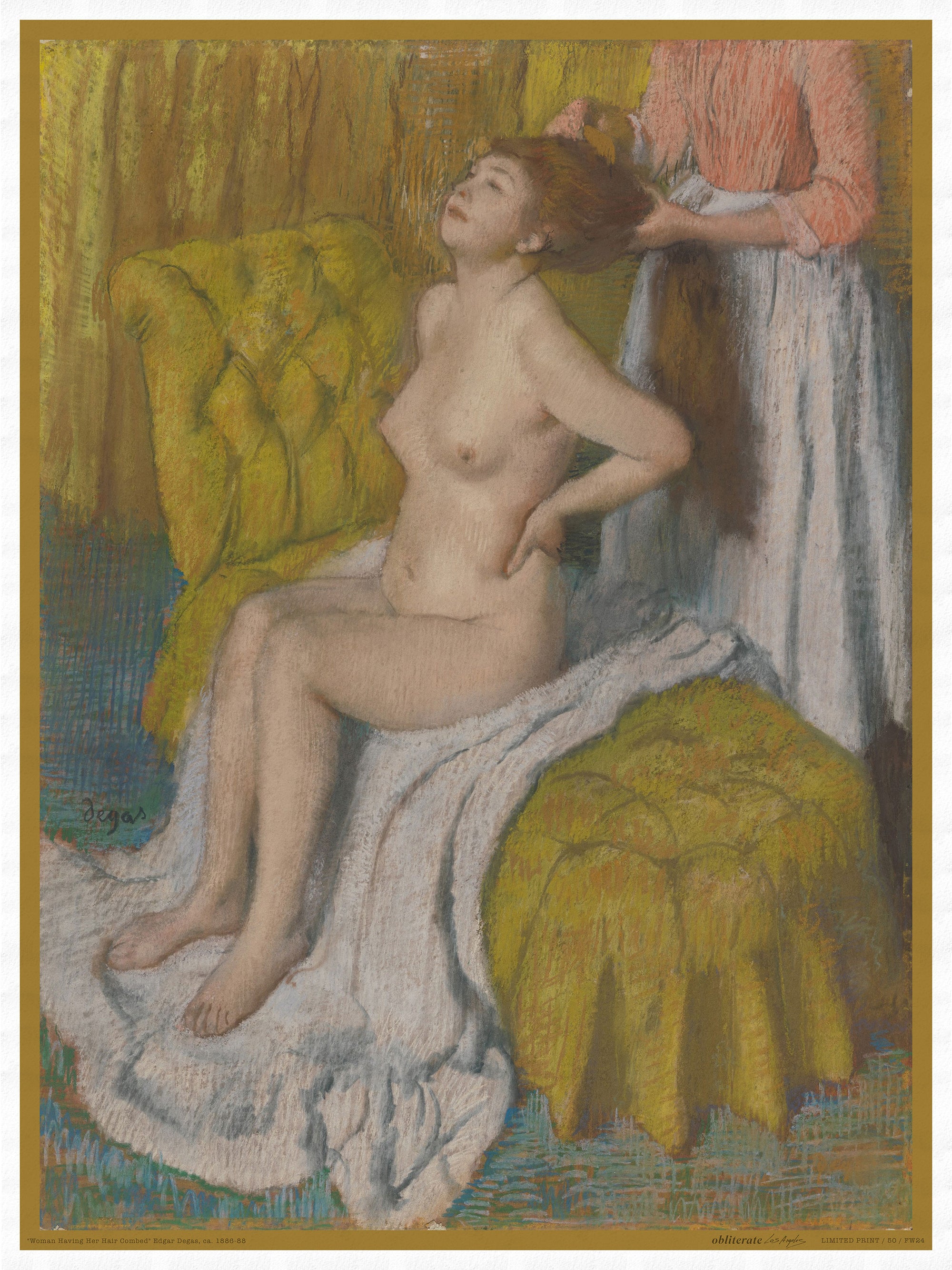 Woman Having Her Hair Combed